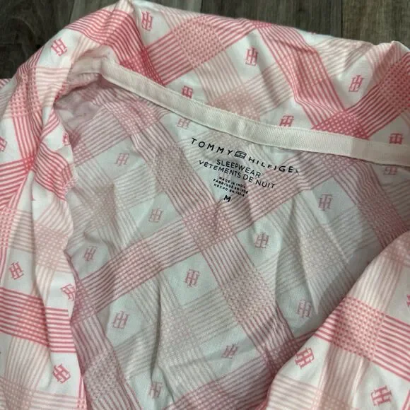 Tommy Hilfiger pink plaid pajama set - Picture 7 of 8